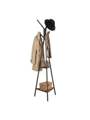 Garderobenständer Colten in Braun-Schwarz - (B)50 x (H)181.6 x (T)43.5 cm