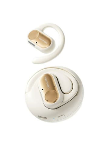 Drahtlose Kopfhörer mit Bluetooth 5.3 Open-Ear Kopfhörer 400 mAh in Beige