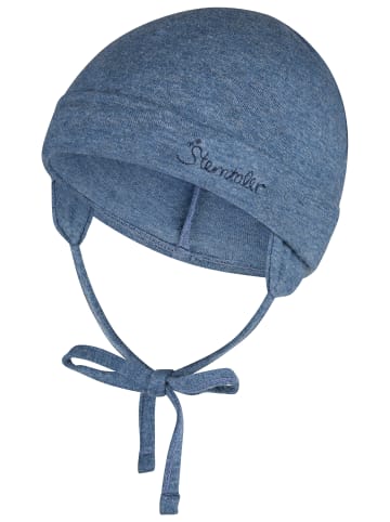 OCS Beanie melange in tintenblau melange