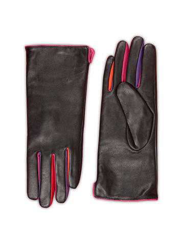 Handschuhe Leder black sangria
