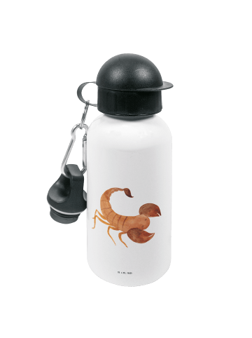 Wasserflasche Sternzeichen Skorpion Classic ohn... in Weiß