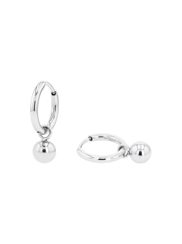 Charm Creole Edelstahl in silber
