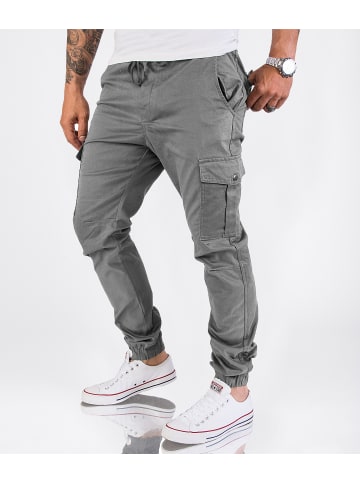 Cargohose in Grau