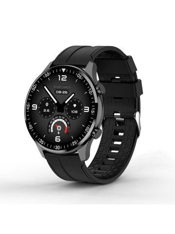 Multifunktionale Smartwatch in Schwarz