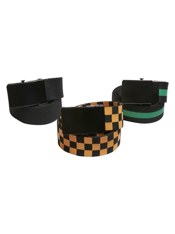 Belt in black/bodegagreen/magicmango