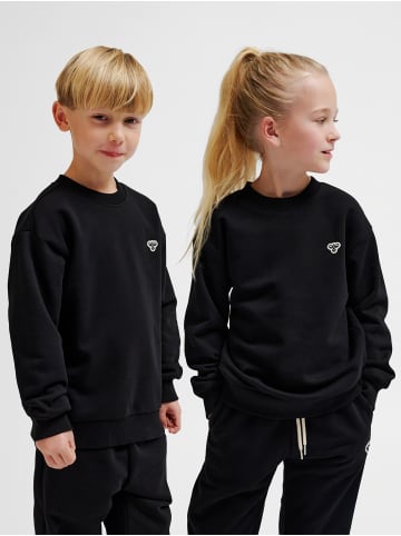 Sweatshirt Hmljr Loose Kinder in BLACK