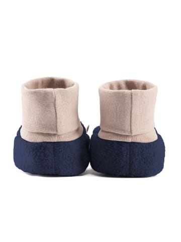 Baby Wollwalk Schuhe Elias in Marineblau