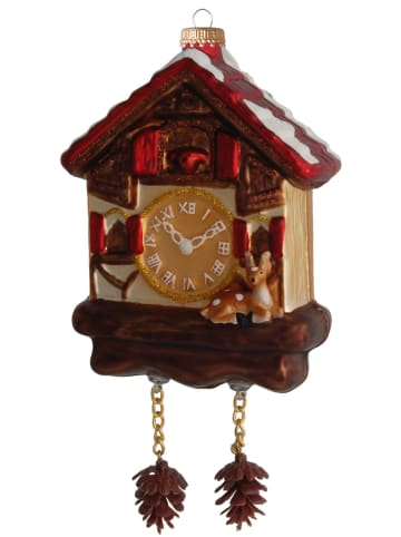 Baumschmuck-Glasornament in Braun