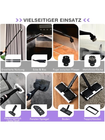 Dampfreiniger 2000W in Lila