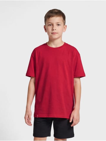 T-Shirt Hmlred Kinder in TANGO RED