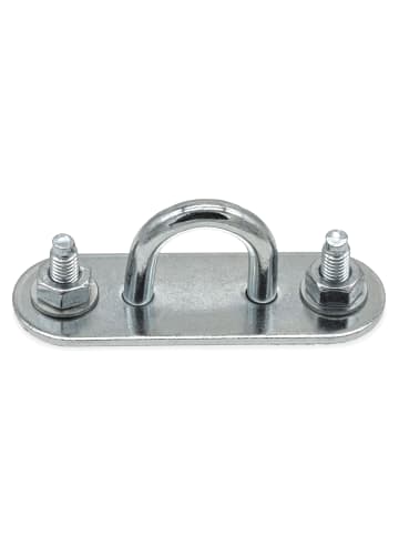 Deckenhaken + 2 Metalldübel silber