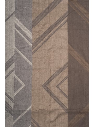 Schal mit Fransen in Grau-Beige