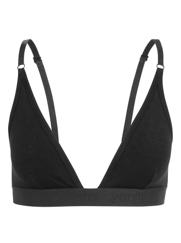Bustier Triangel BH aus Viskose in Schwarz