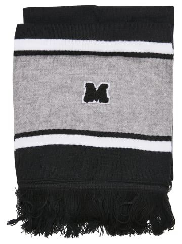 Scarf in black/heathergrey/white