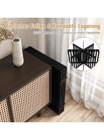 Absperrgitter Hunde 4 Paneelen 60cm in Braun