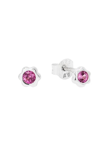 Ohrstecker Silber 925, rhodiniert in Pink