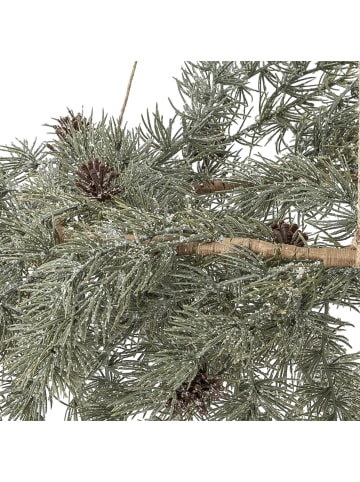Cedar Künstlicher Adventskranz zum Aufhängen in grün
