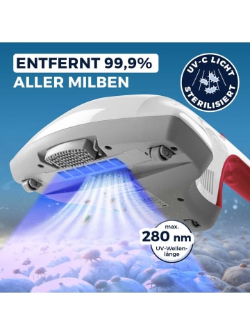 Milbensauger Allergenbekämpfung und Sterilisation Feinstaubfilter Chemiefrei