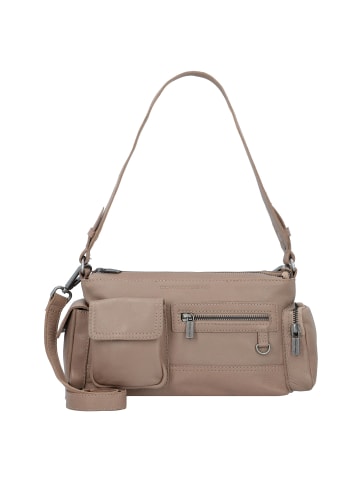 Susanville Schultertasche Leder 25 cm mocca