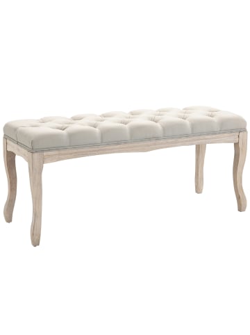 Polsterbank in Beige 110L x 40B x 48H cm