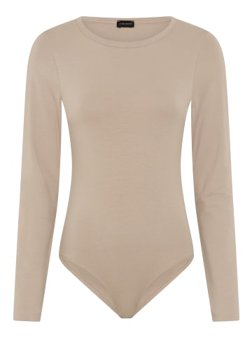 Langarmbody in beige