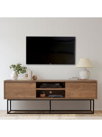 TV-Möbel RODEZ in Dunkles - (W)140  x (H)50  x (L)40 cm