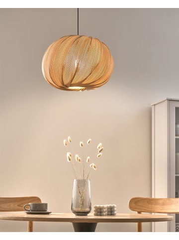 Pendelleuchten MNGENI in Naturfarben - (W) 38 x (H) 132 x (L) 38 cm
