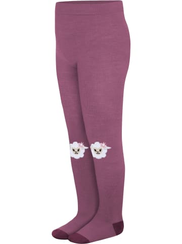 Baby Merino Strumpfhose mit Noppen Lyss in Bordeaux