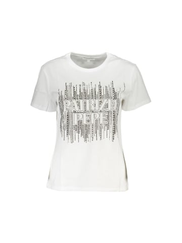 Weiß Baumwolle Damen T-Shirt