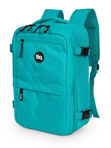BLNBAG M6 - Handgepäck Rucksack, Freigepäck 40x20x25 cm, 20 Liter in Aquagrün