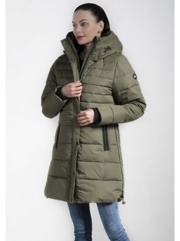 Wintermantel in khaki