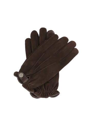 Handschuhe (Echt-Leder) in Dunkelbraun