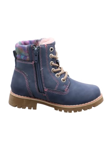 Schnürstiefel in Blau