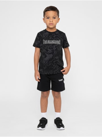 T-Shirt Hmljr Aop Lebensstil Kinder in BLACK