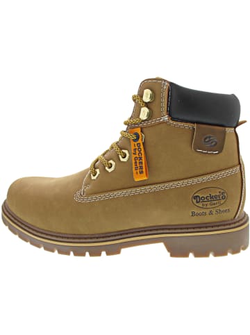 Schnürstiefel Beige