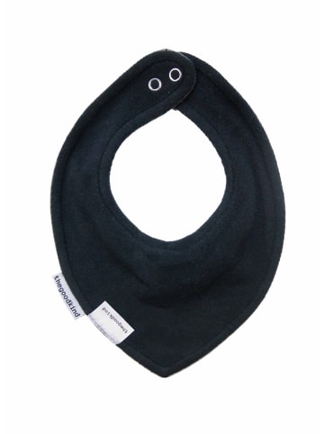 Dreieckstuch mit Fleece in Schwarz
