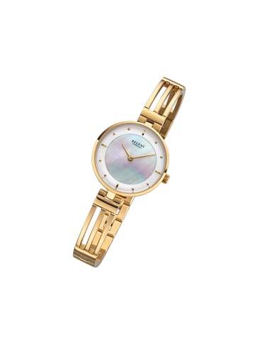 Analog-Armbanduhr Regent Metallarmband gold klein (ca. 28mm)