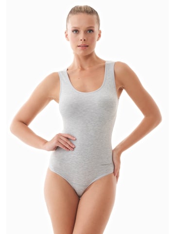 Body "BLANNCA" in Grau meliert