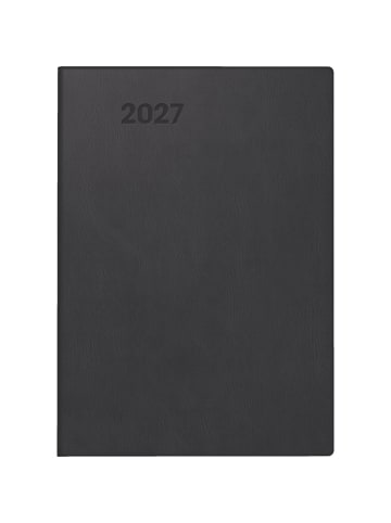 Taschenkalender 713 7,2x10,2cm 1 Woche/2 Seiten Kunststoff schwarz ...