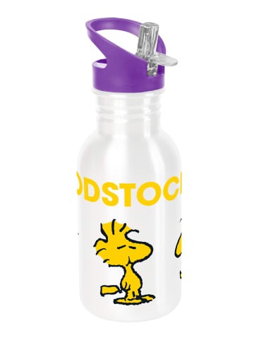 Trinkflasche Woodstock Edelstahl in Weiß - 500ml