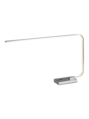 LED Tischleuchte "FAUCIUM" in chrome - (L)60 cm x (B)10 cm x (H)32 cm - EEK G