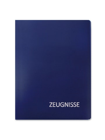 Zeugnismappe Basic, Blau in Blau