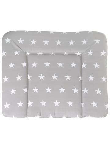 Wickelauflage 'Little Stars' - Sternmotiv auf Folie - Grau / Weiß