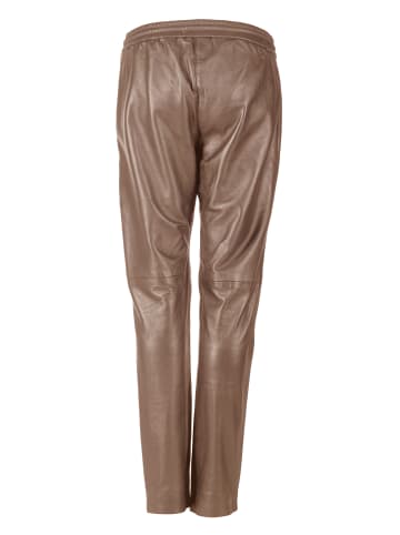 Lederhose 3102153 in taupe