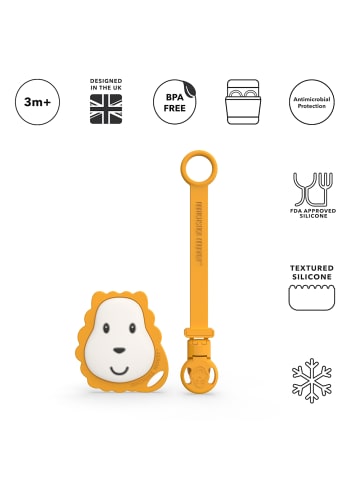 Geschenkset Schnullerclip & flacher Beißring