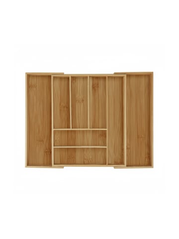 Besteckkasten in Natur - (B)57,5 x (H)6,5 x (T)43 cm