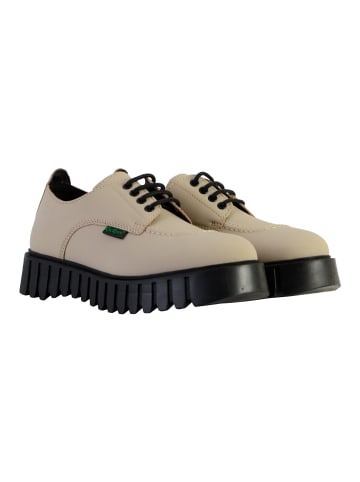 Leder-Derby von Kick Famous Beige