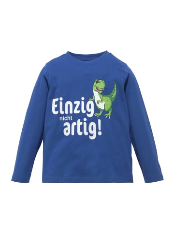Langarmshirt in royalblau