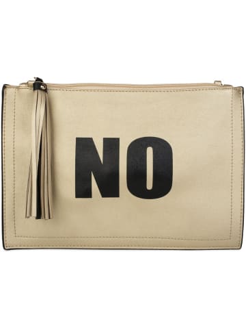 Clutch Handtasche in Gold / Schwarz