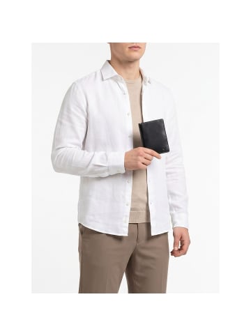 Bari Geldbörse RFID Schutz Leder 12 cm navy